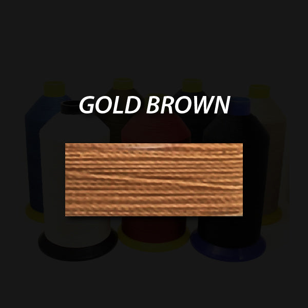 No 69 Bonded Nylon Upholstery Thread Gold Brown
