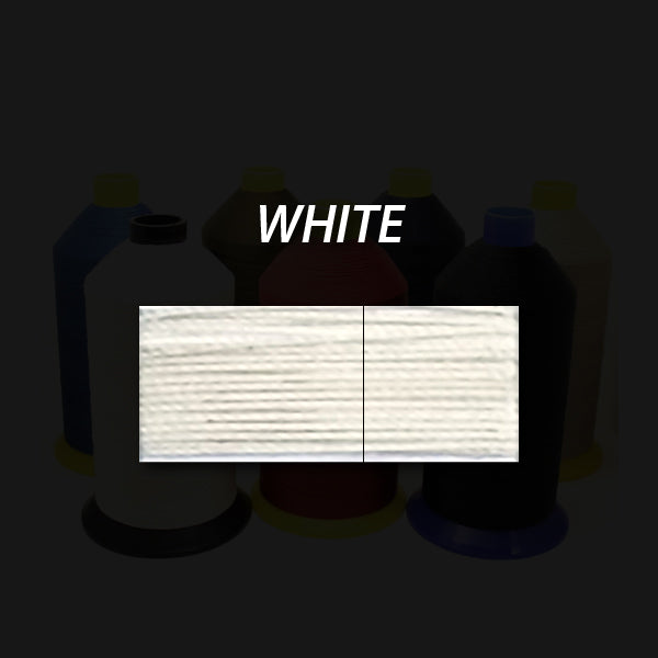 No 69 Bonded Nylon Upholstery Thread White